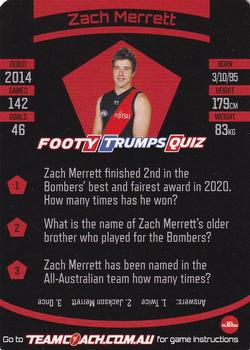 2021 Team Coach AFL #82 Zach Merrett Back